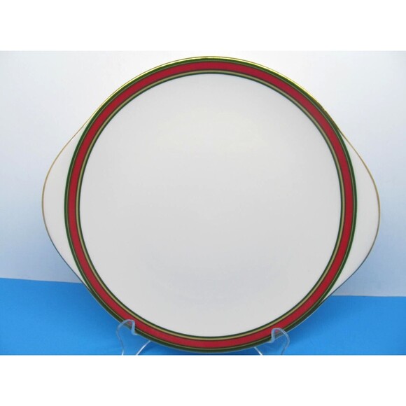 Royal Doulton Ribbon 10 1/2" Handled Cake Plate - Picture 1 of 9